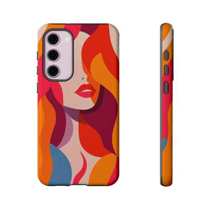 Flame Muse – Abstract Goddess Phone Case for iPhone, Samsung & Pixel