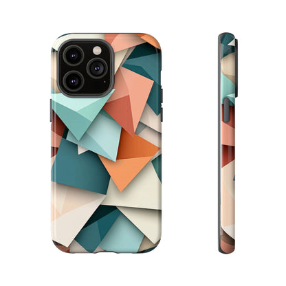 Origami Prism – Abstract Tri-Fold Geometry Phone Case – iPhone, Google Pixel, Samsung