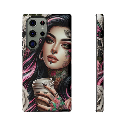 Gothic Rose Coffee Queen Mobile Case