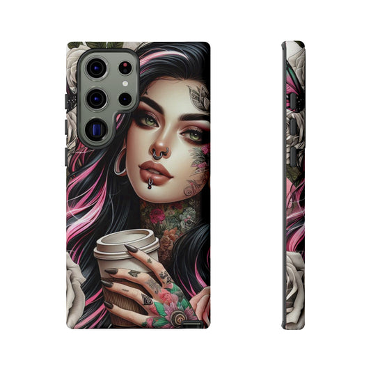 Gothic Rose Coffee Queen Mobile Case