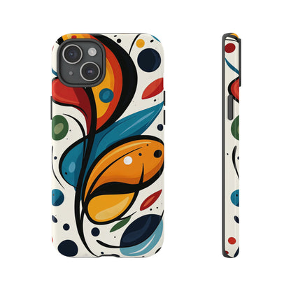 Vibrance Bloom – Bold Abstract Burst Phone Case for iPhone, Google Pixel, Samsung