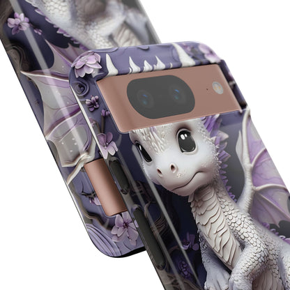 Charming Young Dragon on a Branch Phone Case Design