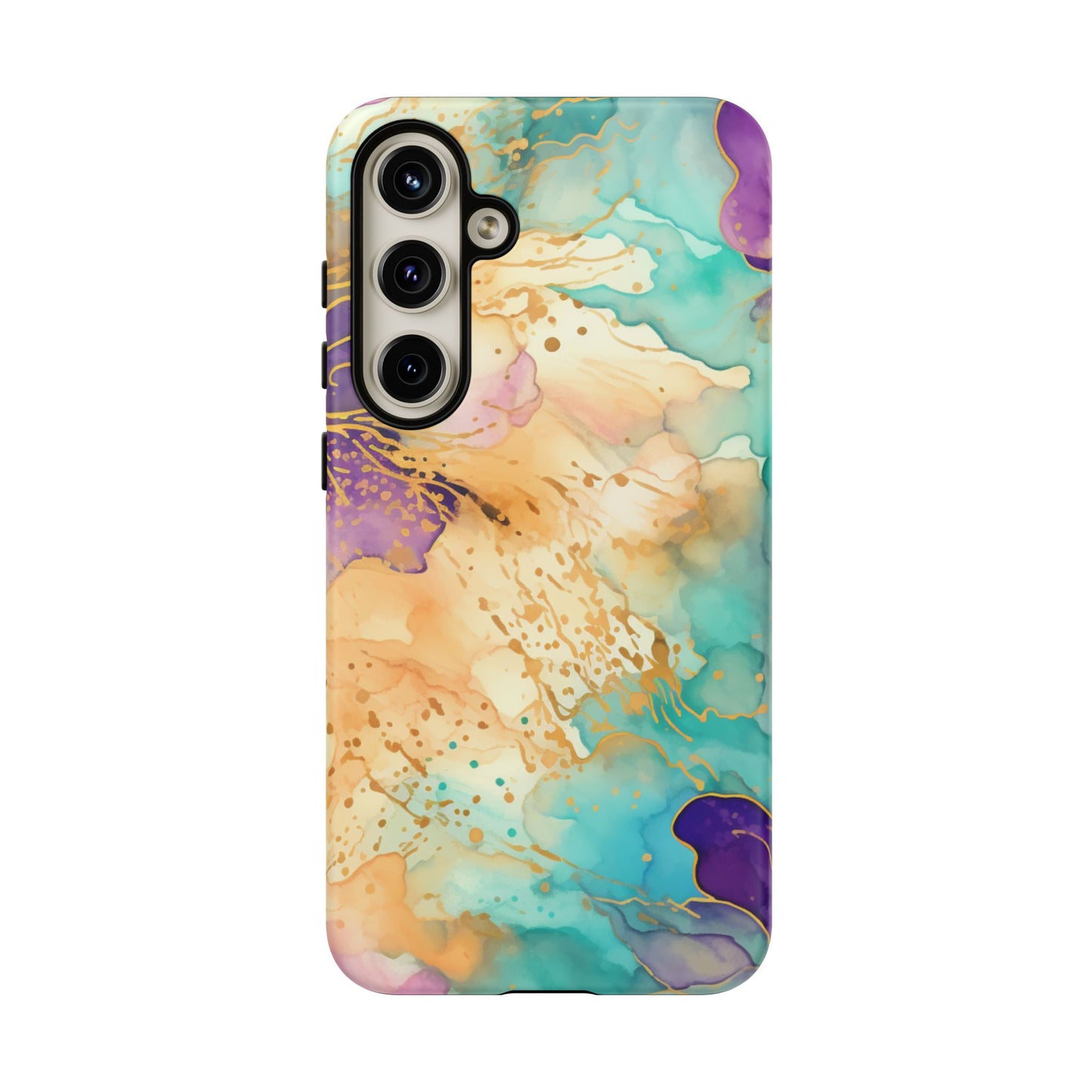 Golden Aura Abstract Watercolor Mobile Case