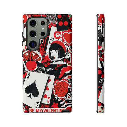 Bold Red & Black Ace Card Phone Case