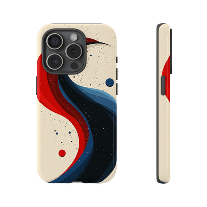 Galactic Drift – Cosmic Wave Abstract Phone Case for iPhone, Samsung & Pixel