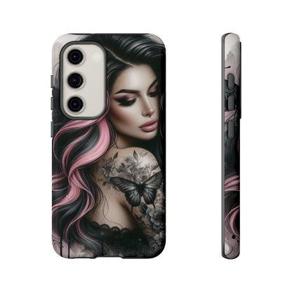 Butterfly Noir – Gothic Beauty & Inked Elegance Mobile Cover