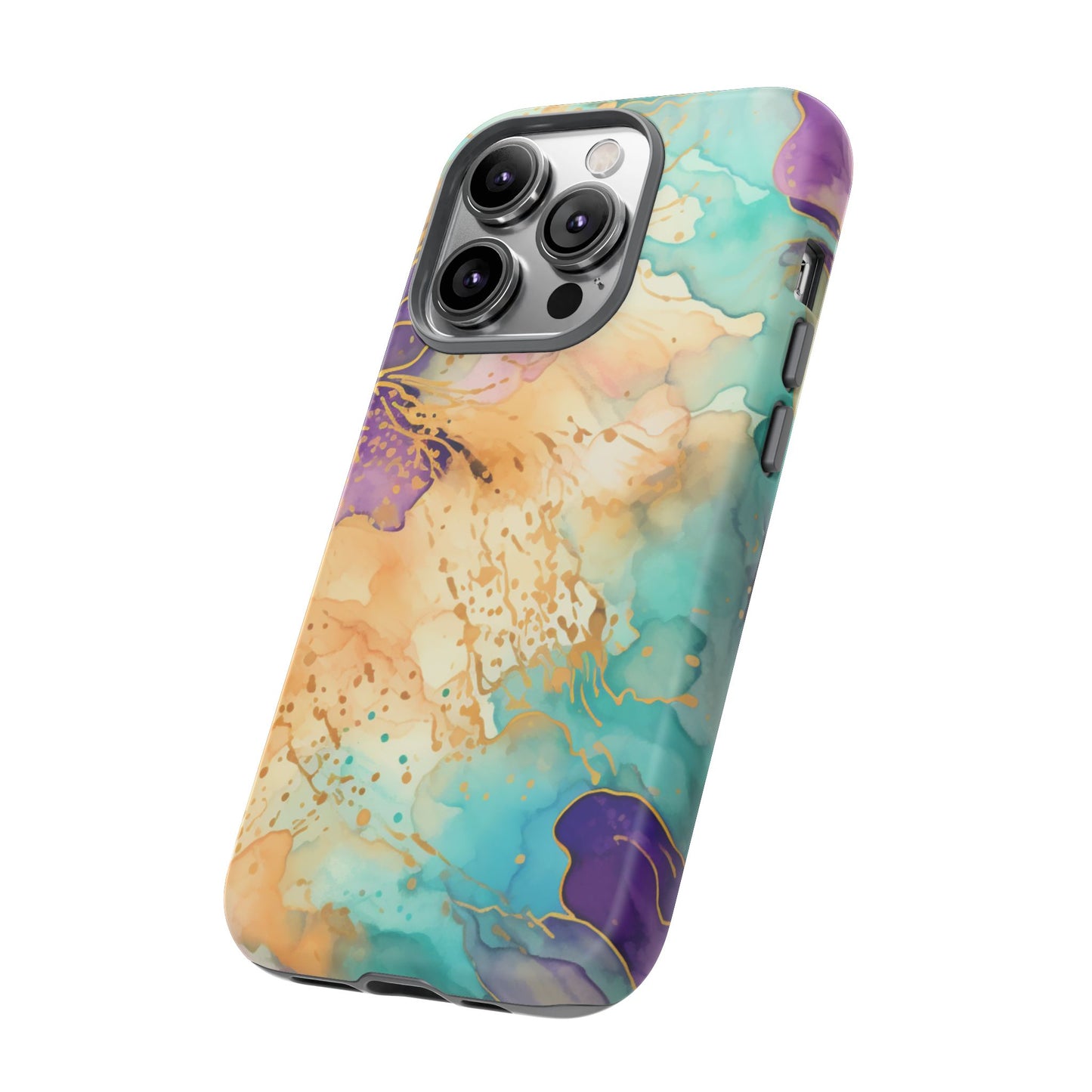 Golden Aura Abstract Watercolor Mobile Case