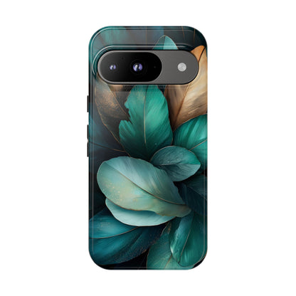 Iridescent Peacock Feather Luxe Phone Case for iPhone, Samsung & Google Pixel