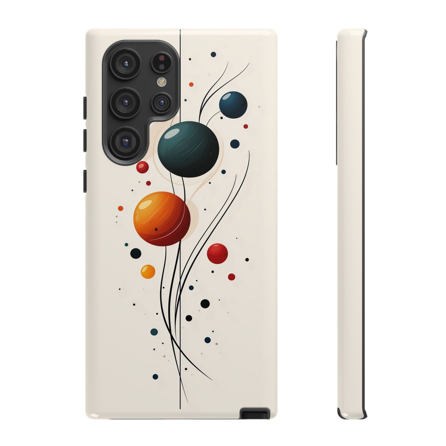 Modern Orbit Abstract Phone Case – Minimal Planet-Inspired Design for iPhone, Samsung & Pixel