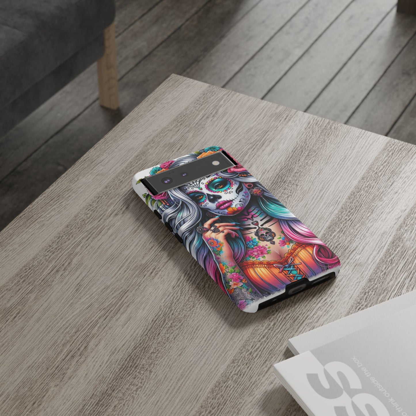 Sugar Skull Goddess – Día de los Muertos Floral Queen Mobile Cover