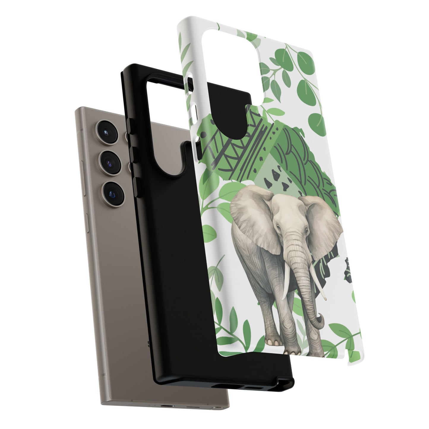 Tropical Elephant Mobile Cover – Nature-Inspired Boho Art