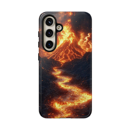 Erupting Volcano Lava Flow Phone Case for iPhone, Samsung & Pixel