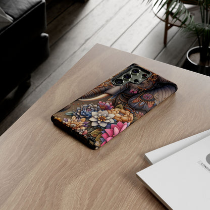 Royal Ornate Elephant Mobile Cover – Luxurious Bohemian Art