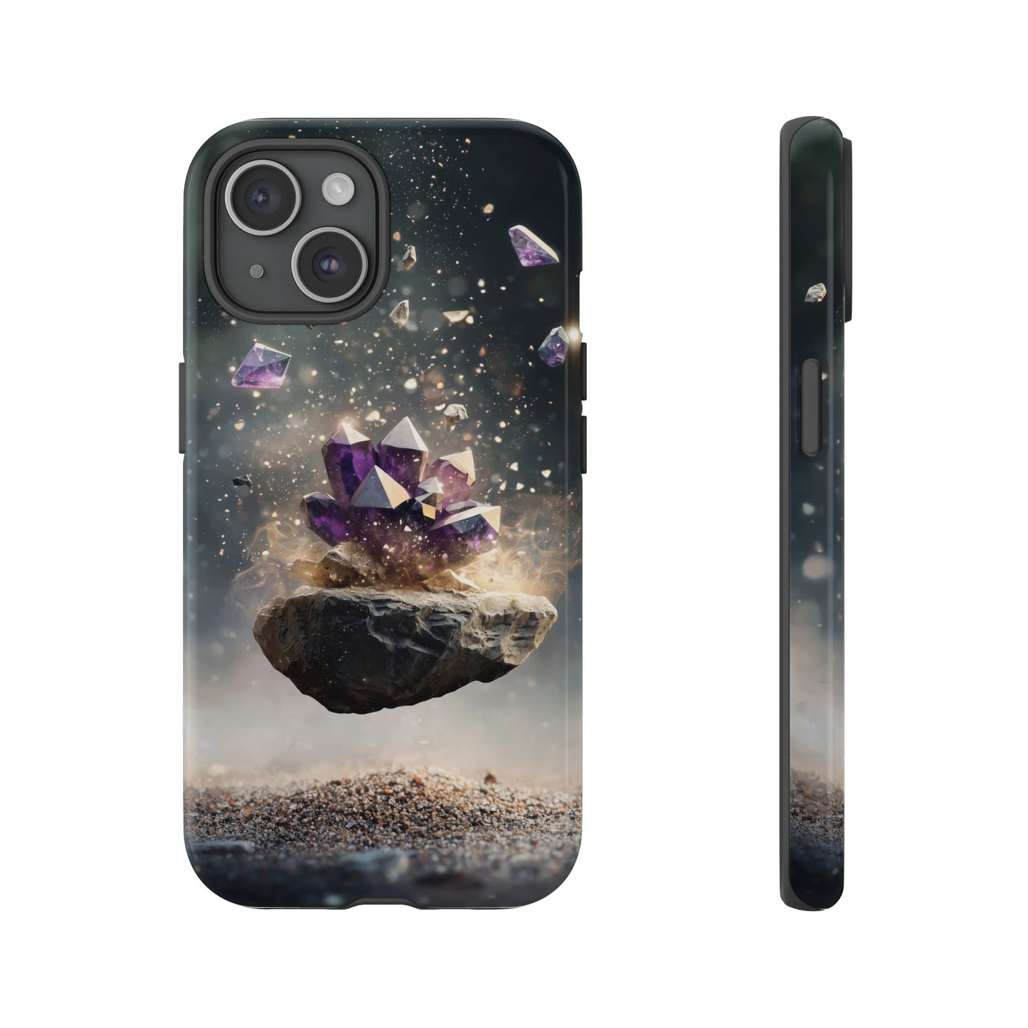 Mystic Amethyst Stones Phone Case for iPhone, Samsung & Google Pixel
