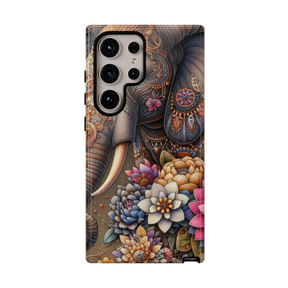 Royal Ornate Elephant Mobile Cover – Luxurious Bohemian Art