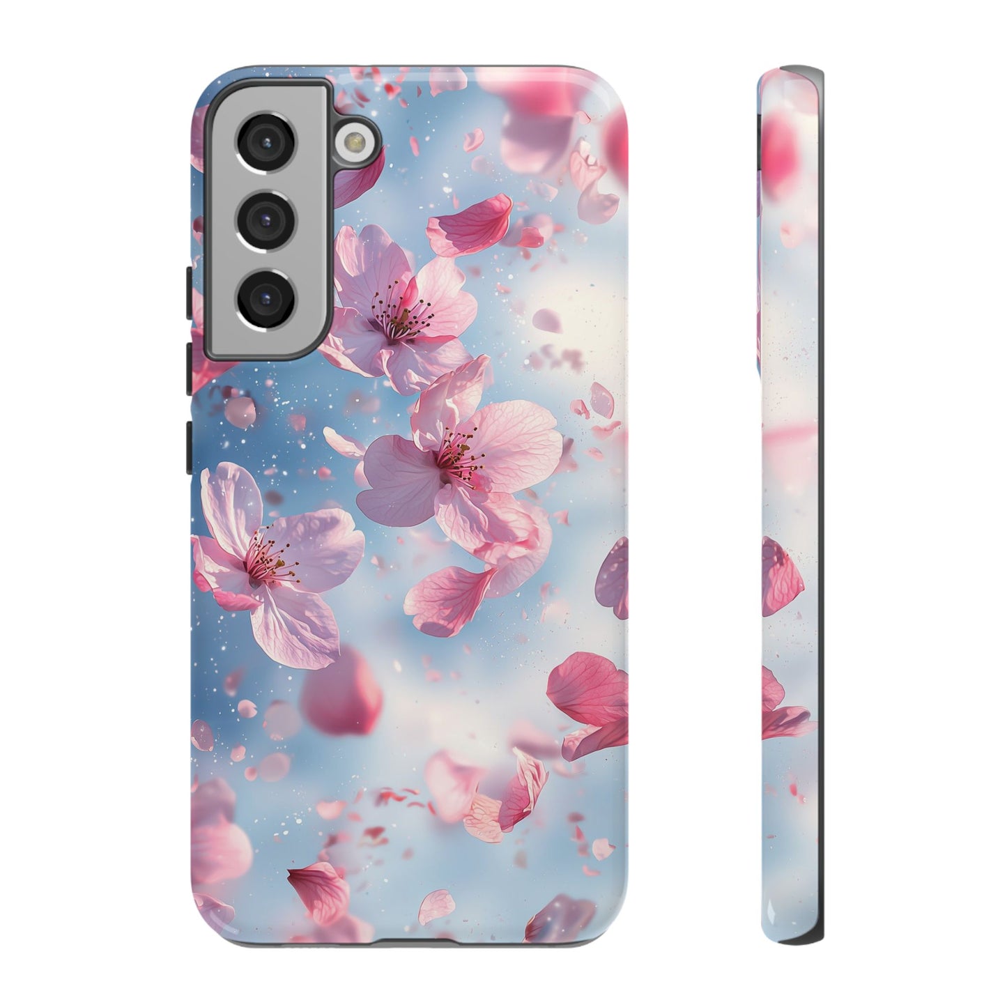 Cherry Blossom Drift Watercolor Phone Case for iPhone, google Pixel & Samsung