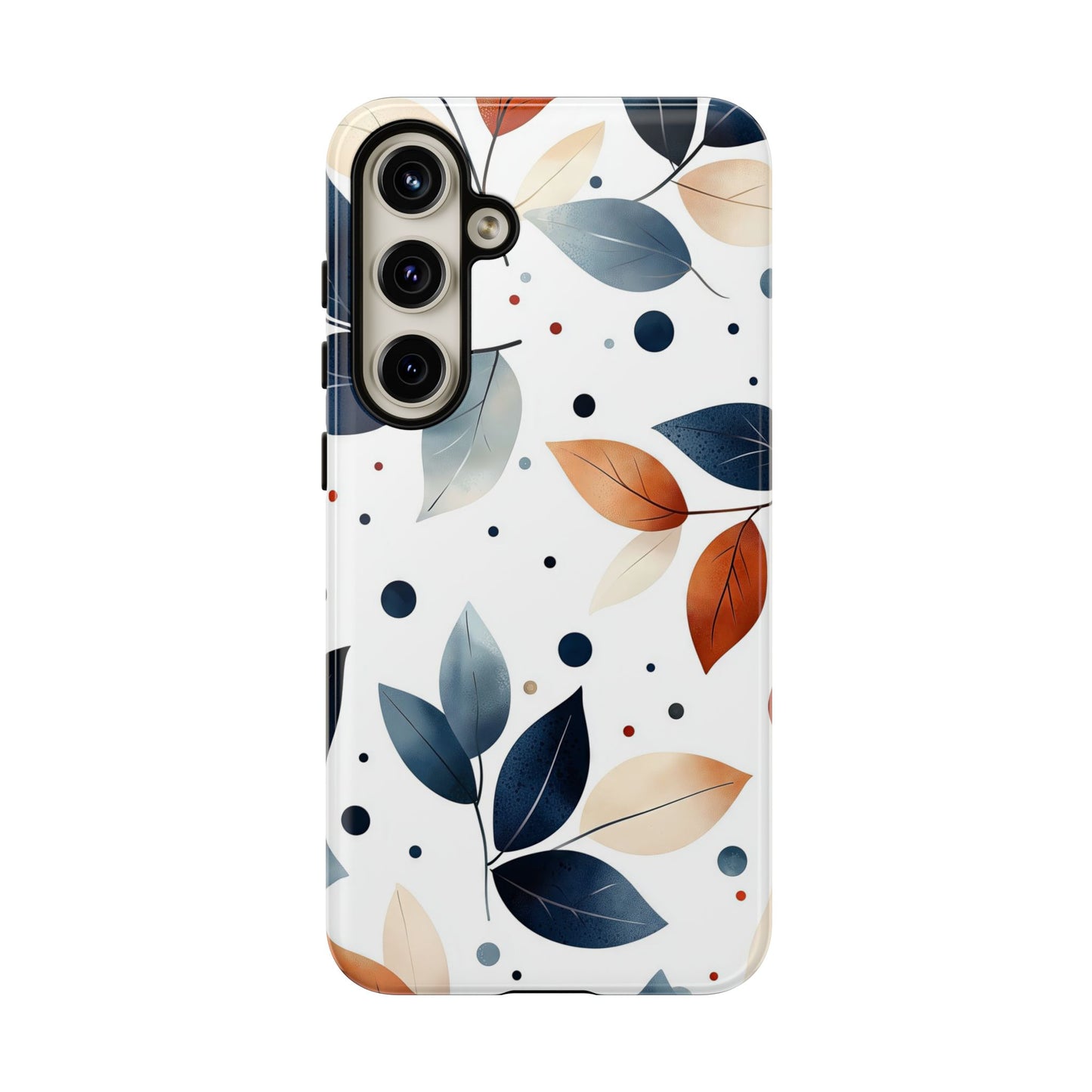 Autumn Breeze Leaf Pattern Phone Case | Elegant Botanical Design for iPhone, Samsung & Google Pixel