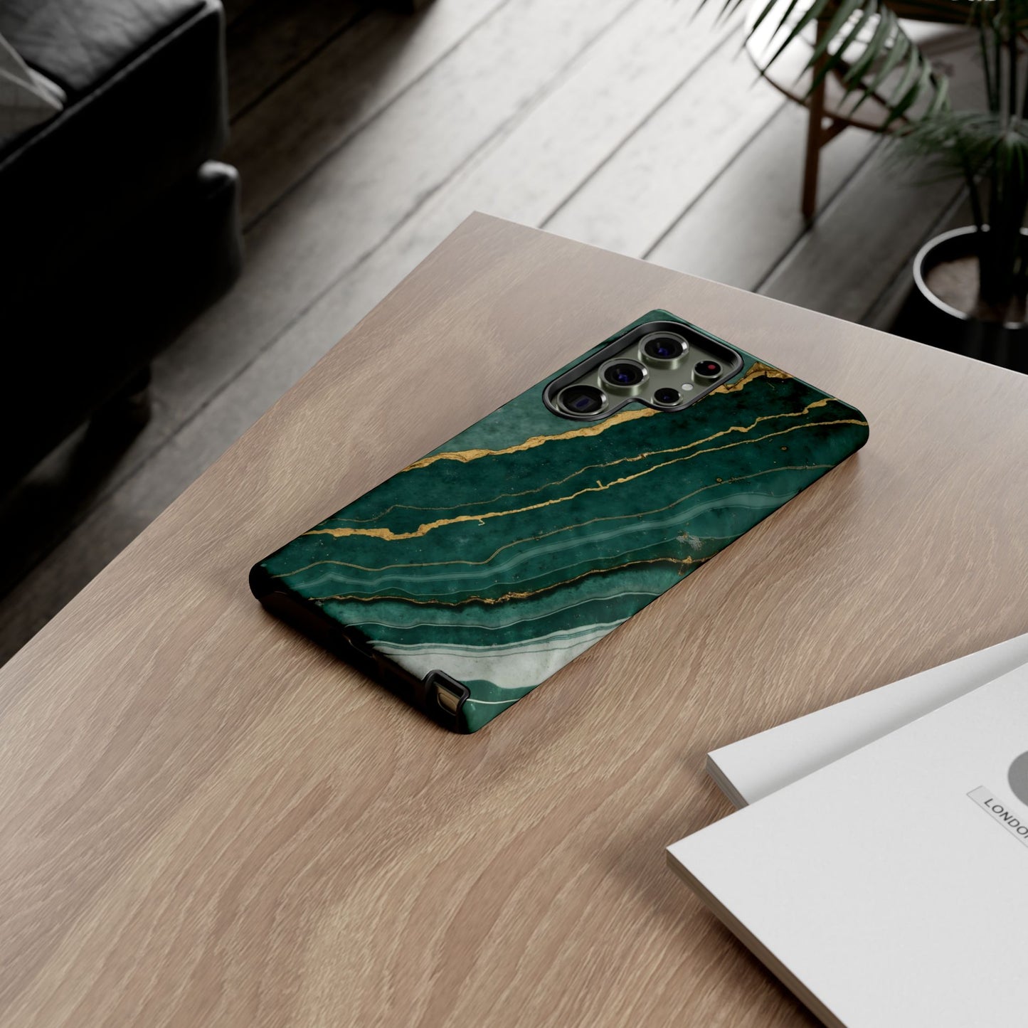Jade Green Marble Case Design