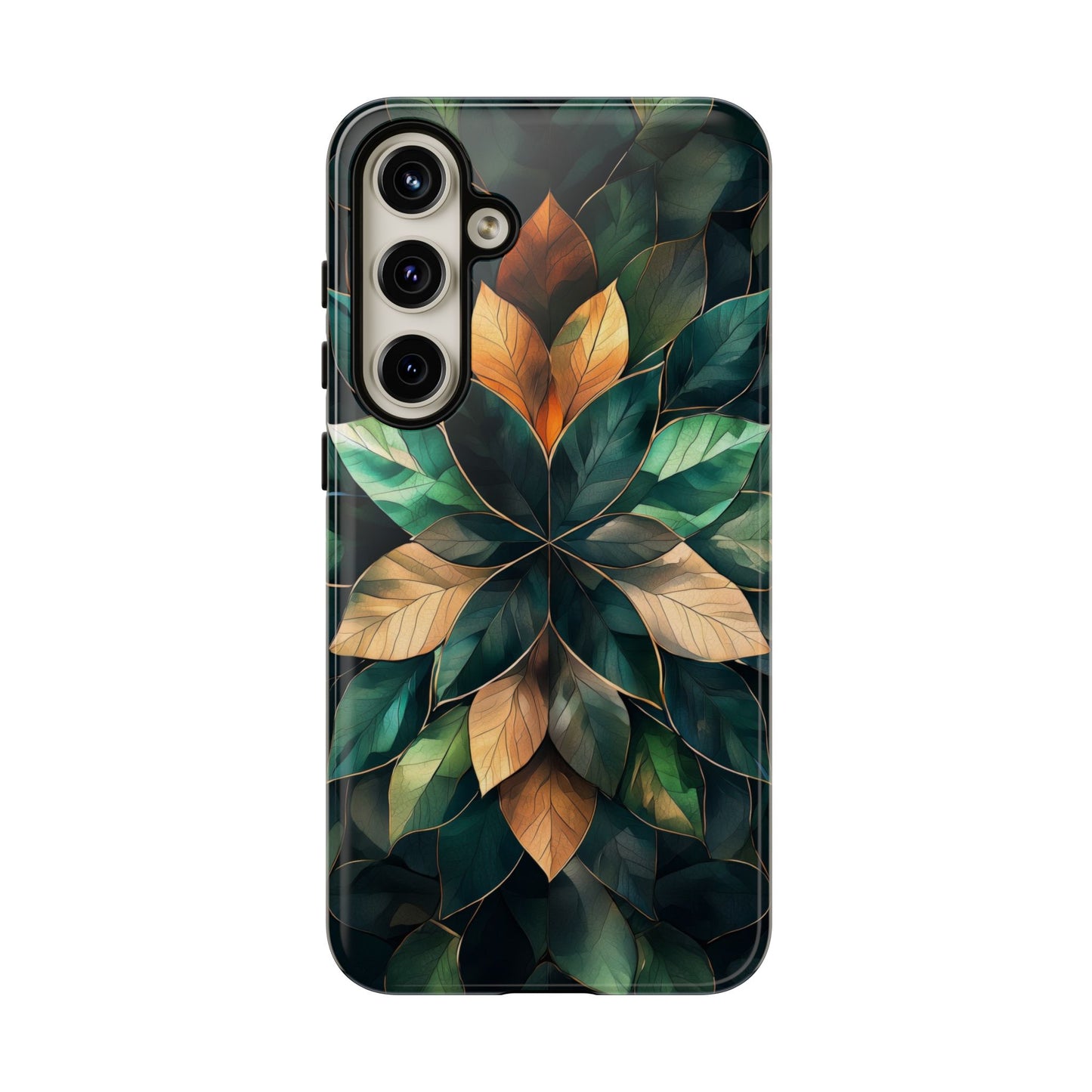Golden Harmony Leaf Phone Case for iPhone, Samsung & Google Pixel