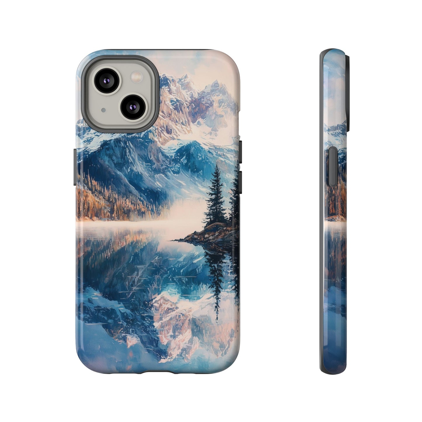 Mountain Lake Reflection Phone Case – Tranquil Nature Vibes for iPhone, Pixel & Samsung