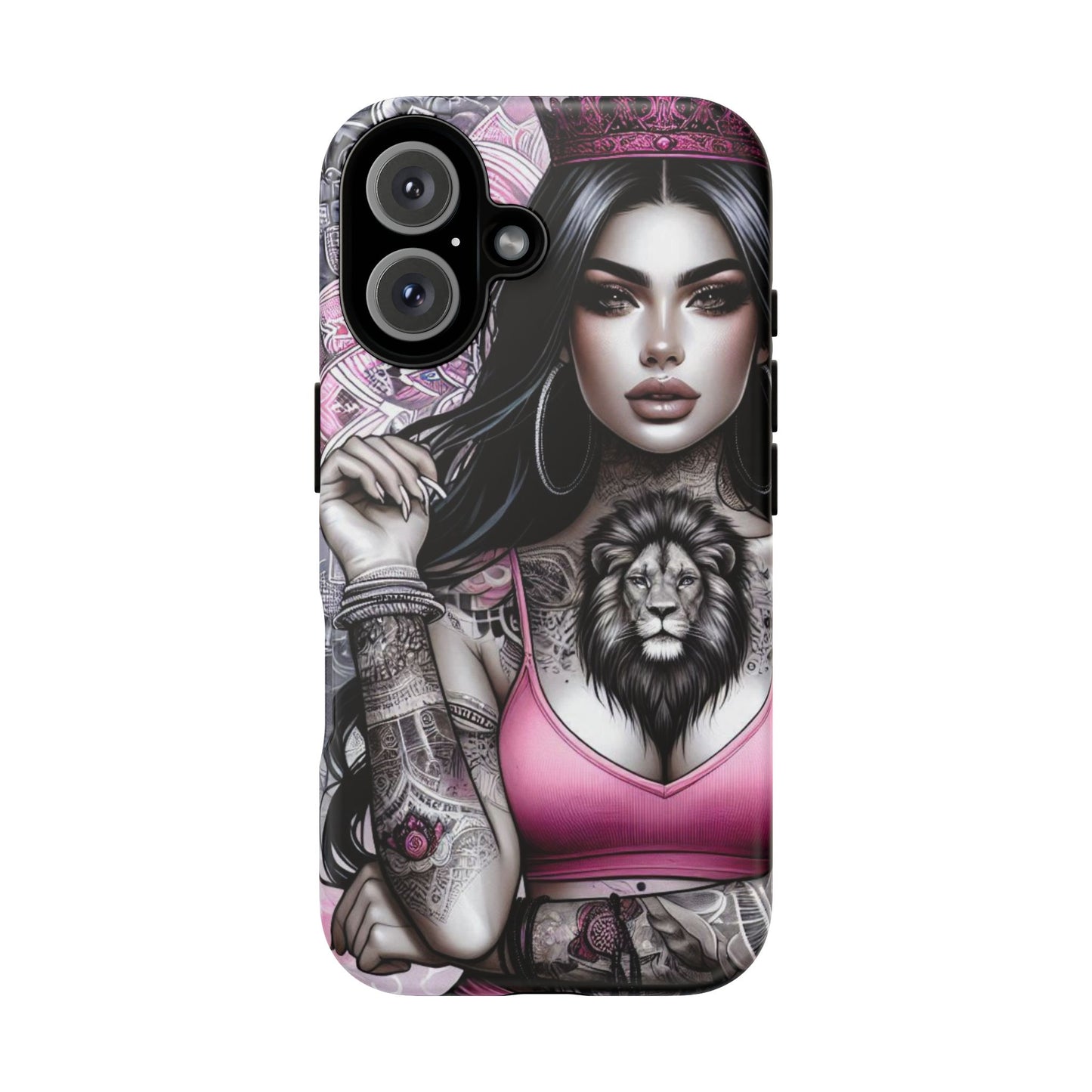 Queen of the Jungle – Regal Tattooed Goddess Mobile Cover