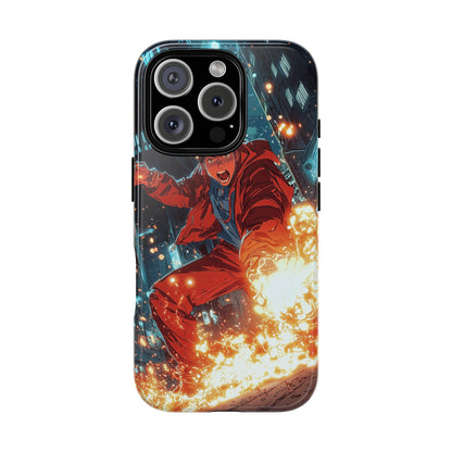 Urban Firestarter | Neon Blaze Hero Phone Case for iPhone, Samsung & Pixel