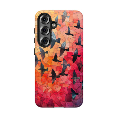 Chorus of Flight – Mosaic Birds Phone Case for iPhone, Samsung & Pixel