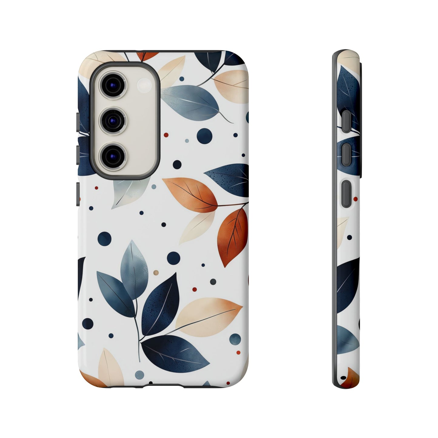 Autumn Breeze Leaf Pattern Phone Case | Elegant Botanical Design for iPhone, Samsung & Google Pixel