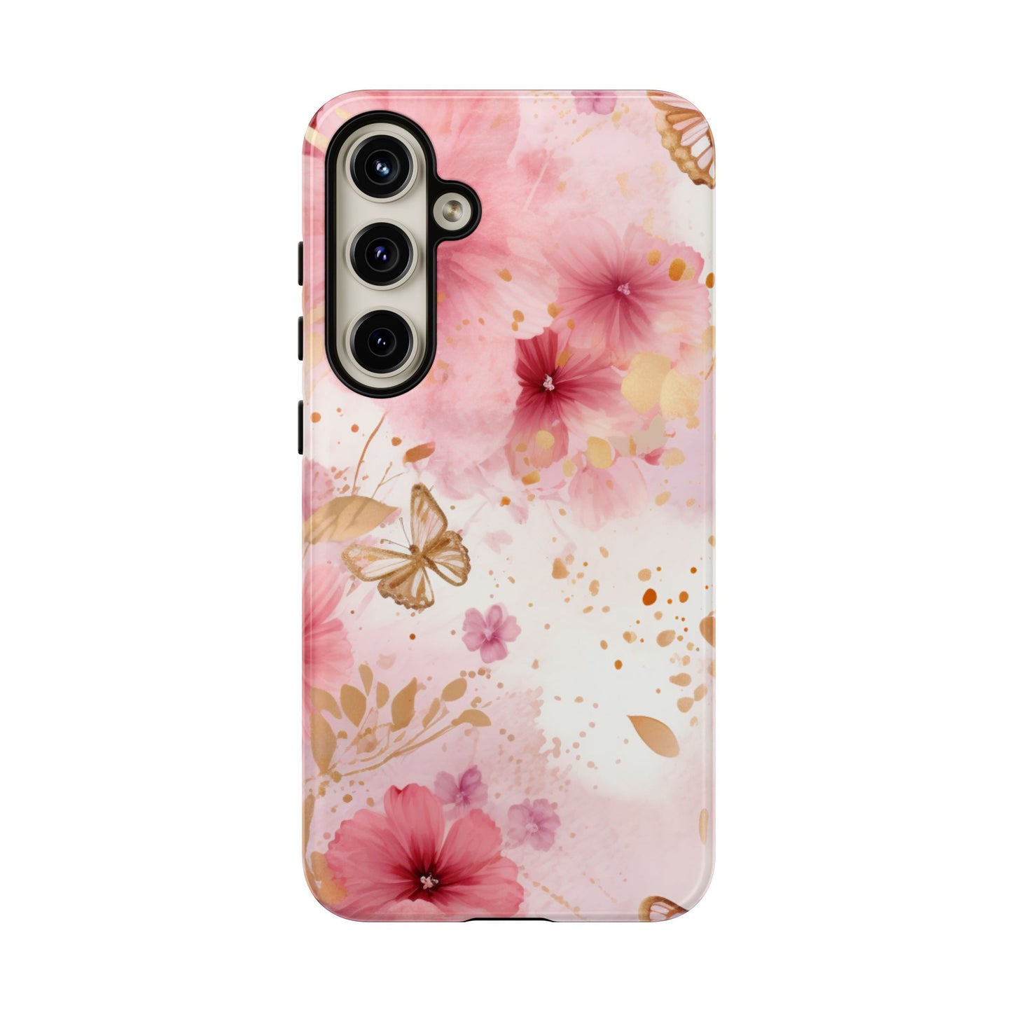 Blush Elegance Floral Mobile Case