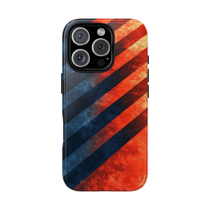 Molten Stripes – Grunge Gradient Abstract Phone Case for iPhone, Samsung & Pixel