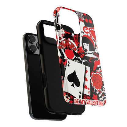 Bold Red & Black Ace Card Phone Case