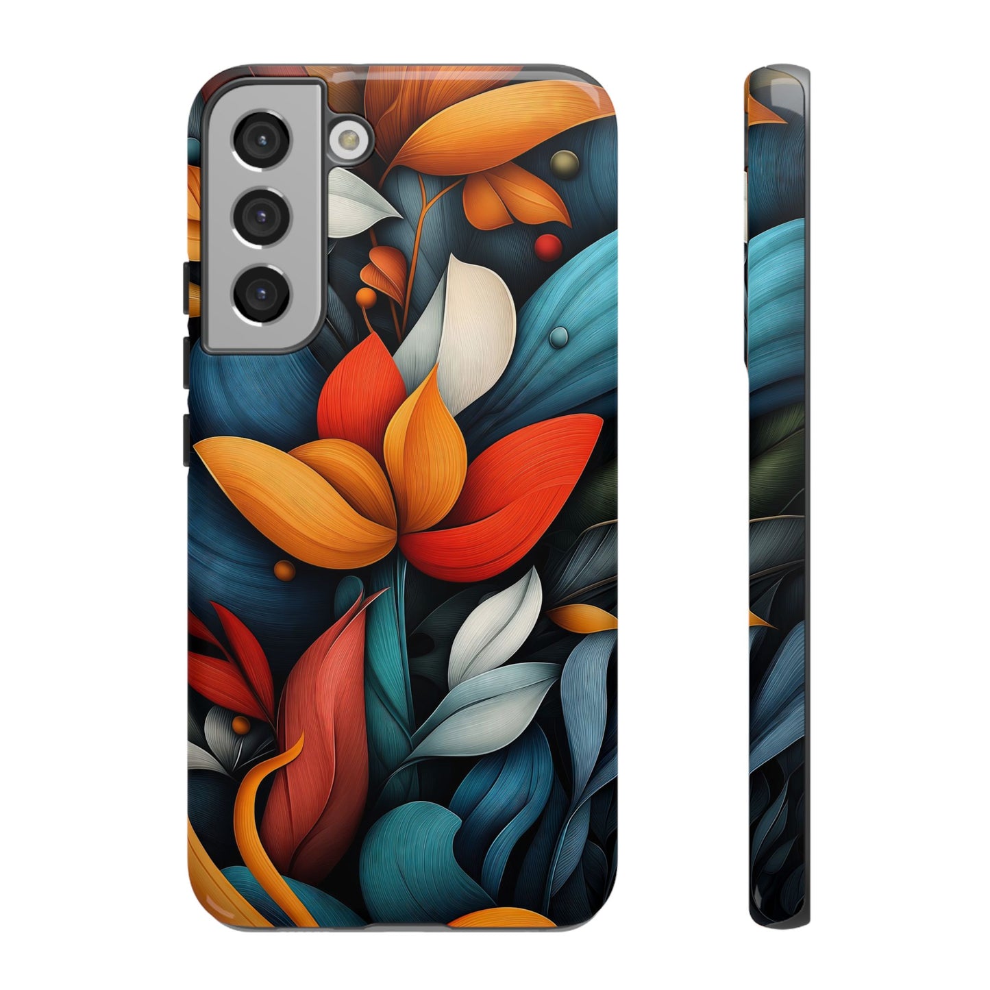 Velvet Bloom – Elegant Floral Art Phone Case for iPhone, Pixel & Samsung