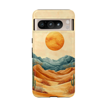 Golden Solstice Desert Boho Phone Case for iPhone, Pixel & Samsung