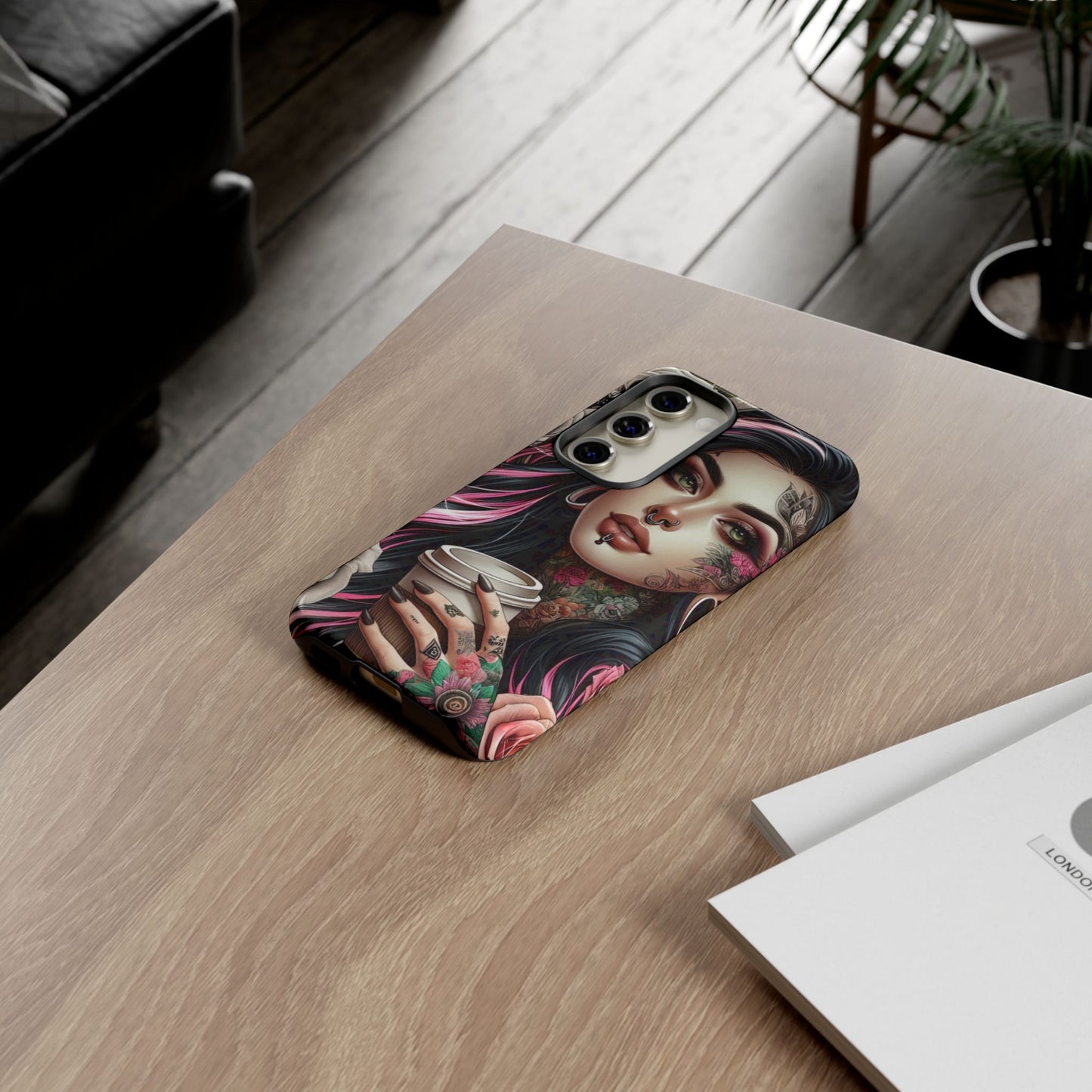 Gothic Rose Coffee Queen Mobile Case
