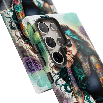 Urban Wildflower – Edgy Tattooed Beauty Mobile Cover