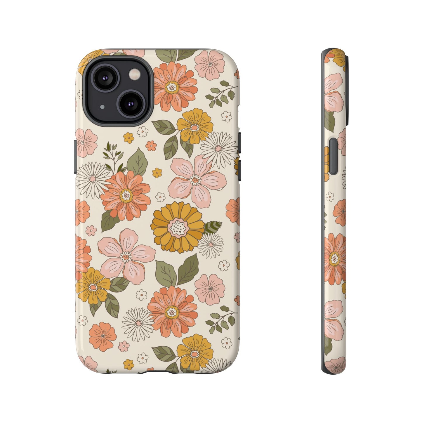 Retro Floral Phone Case - Vintage Aesthetic for iPhone, Samsung & Google Pixel