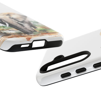 Safari Watercolor Elephant Mobile Cover – Artistic Wildlife Design