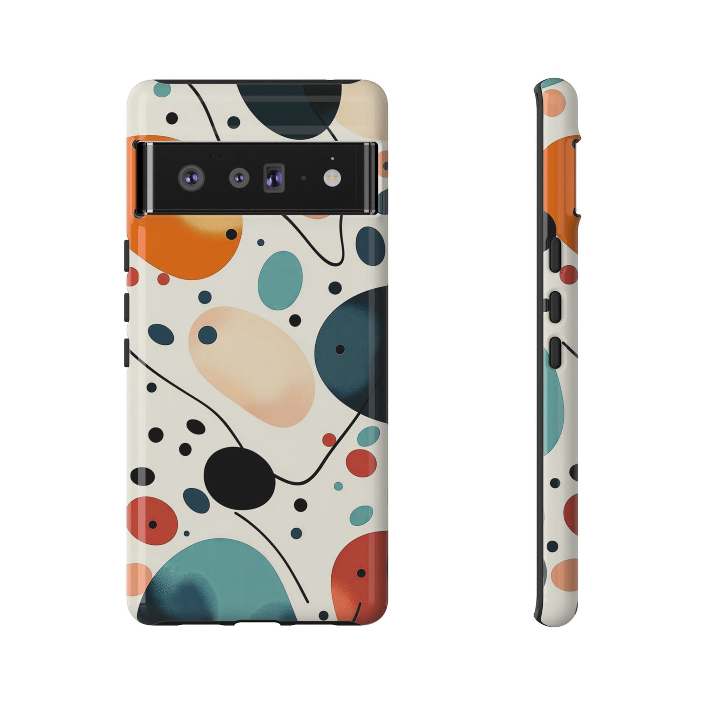 Retro Pop Pebbles – Abstract Vibe Phone Case for iPhone, Samsung & Pixel
