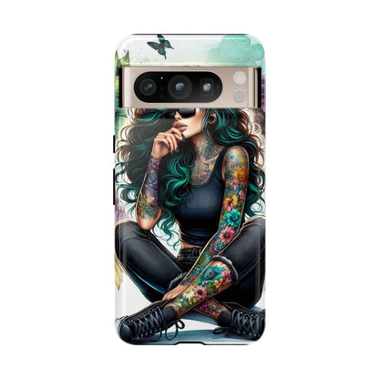 Urban Wildflower – Edgy Tattooed Beauty Mobile Cover