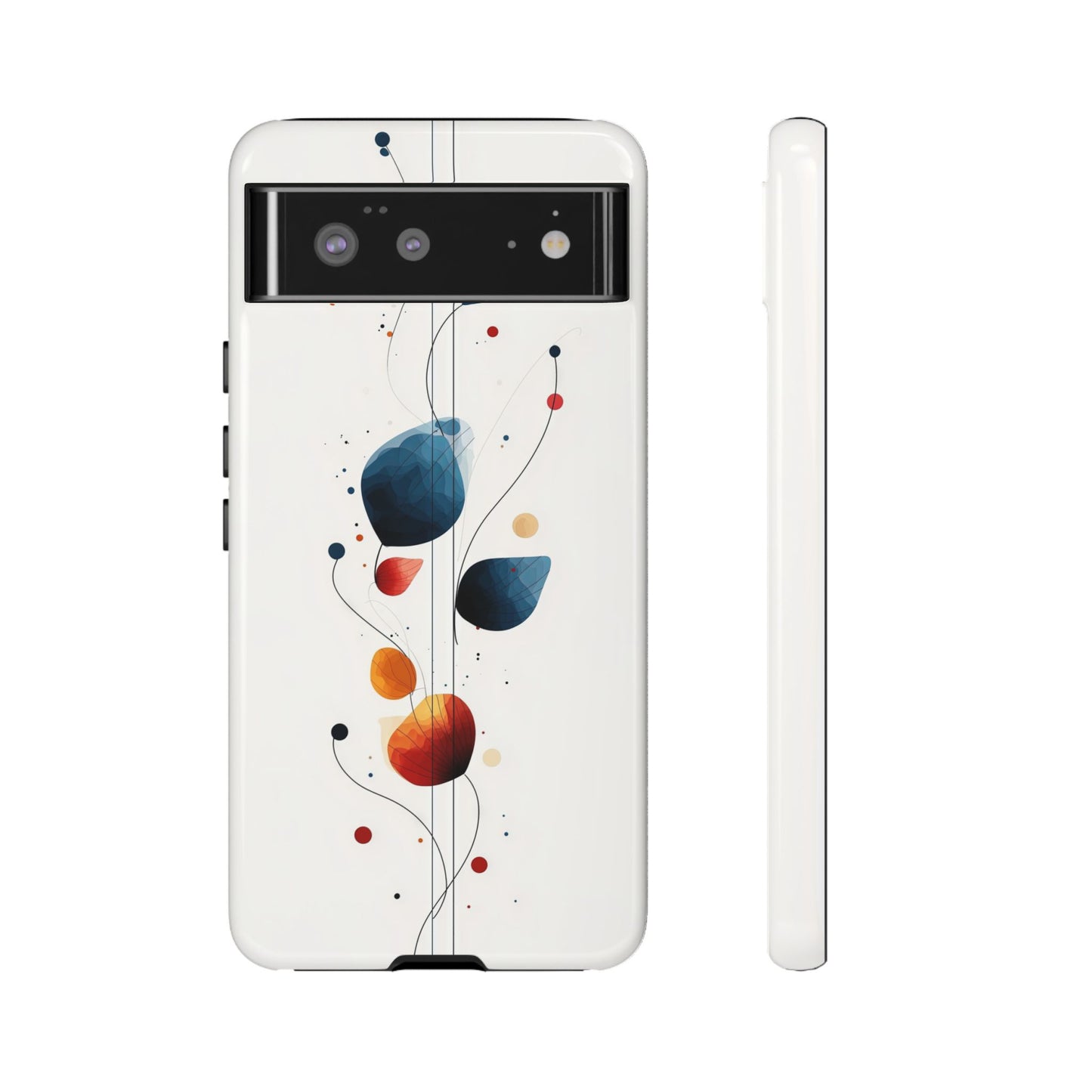 Celestial Dots Abstract Phone Case – Space-Inspired Art for iPhone, Samsung & Pixel