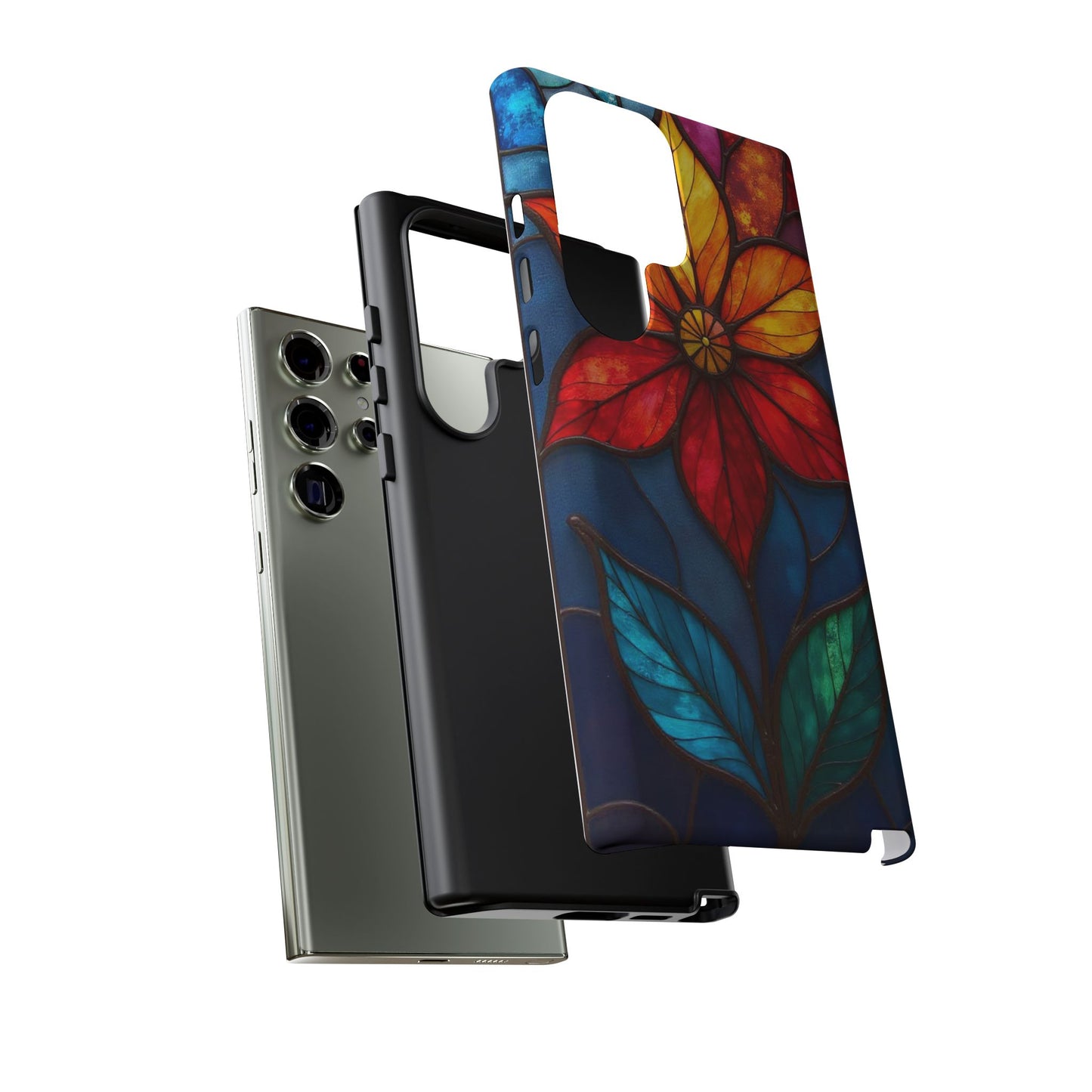 Radiant Blossom: Red and Orange Floral Elegance