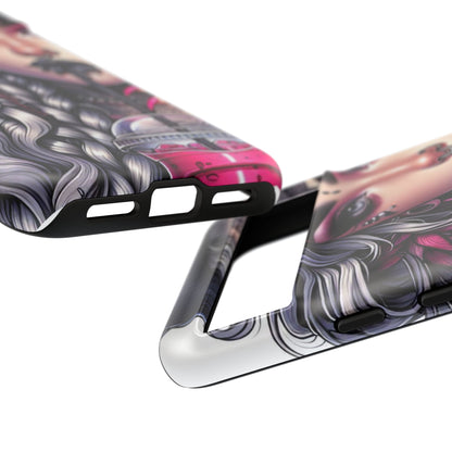 Icy Rebel – Silver Dreads & Edgy Street Chic Mobile Cover