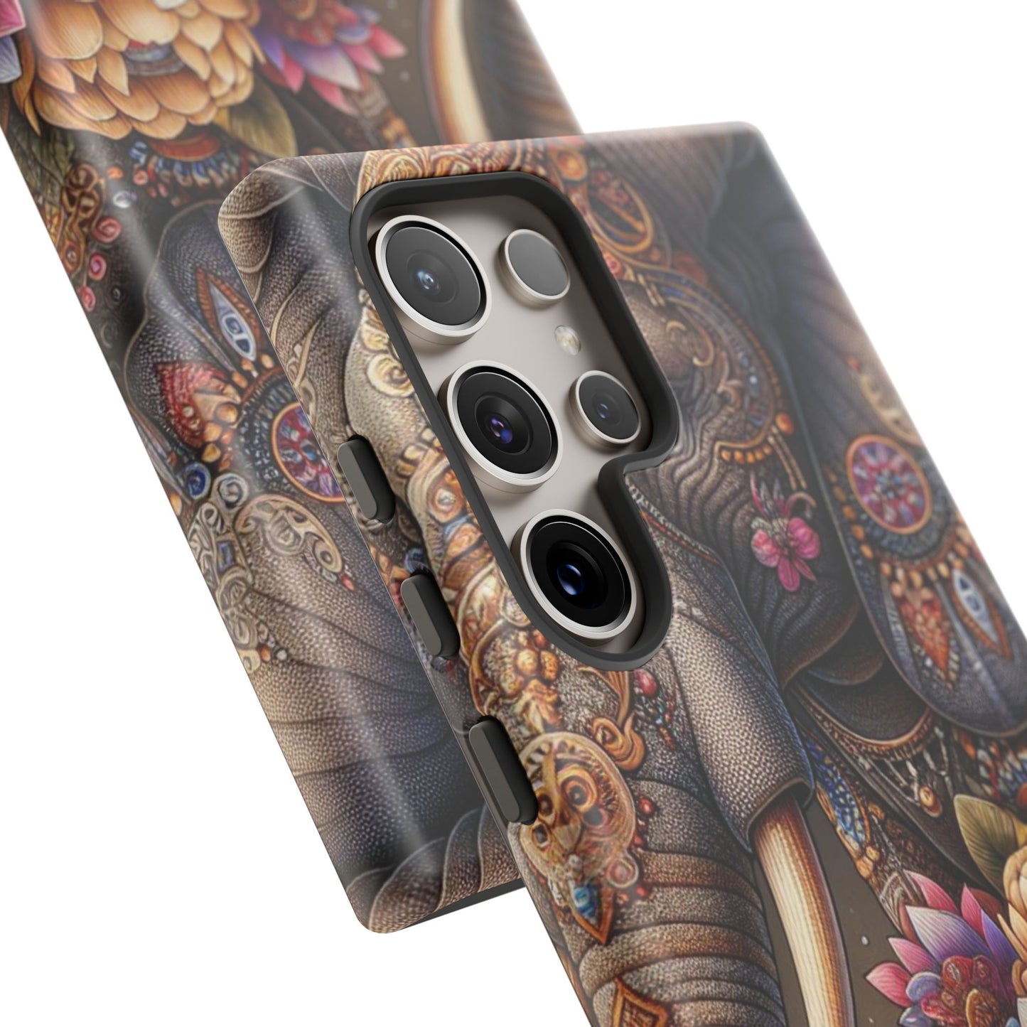 Royal Ornate Elephant Mobile Cover – Luxurious Bohemian Art