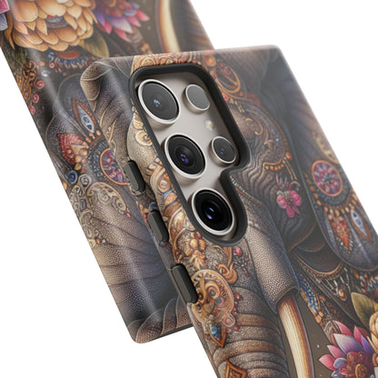 Royal Ornate Elephant Mobile Cover – Luxurious Bohemian Art