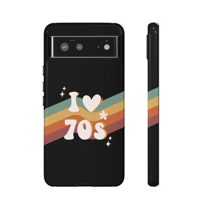 Retro "I Love 70s" Phone Case – Vintage Groovy Design for iPhone, Samsung & Google Pixel