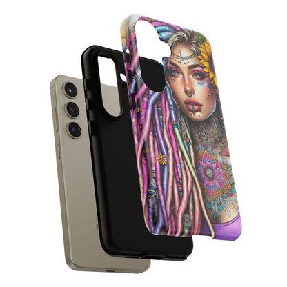 Boho Mandala Goddess – Ethereal Tattoo Art Mobile Cover