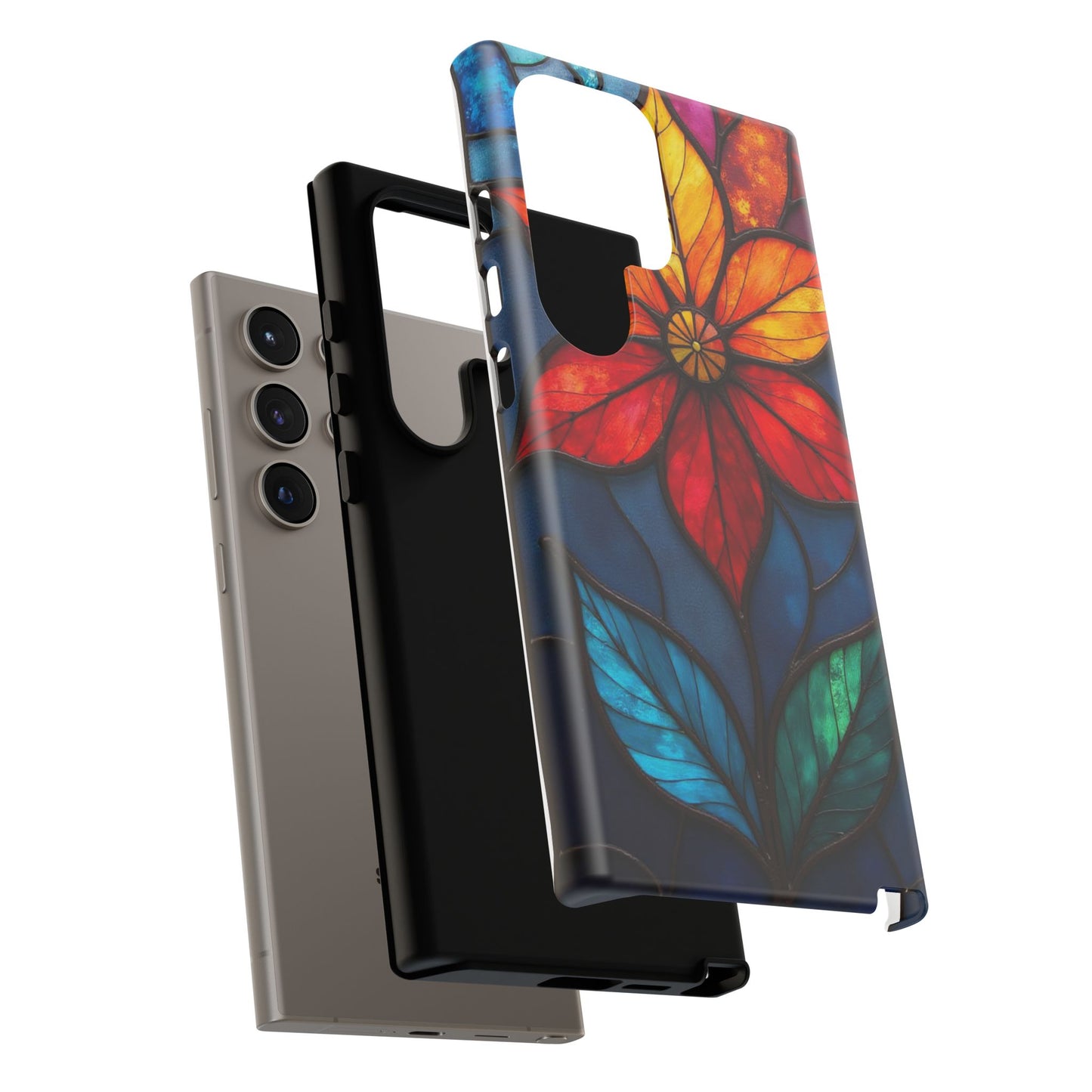 Radiant Blossom: Red and Orange Floral Elegance