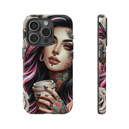 Gothic Rose Coffee Queen Mobile Case