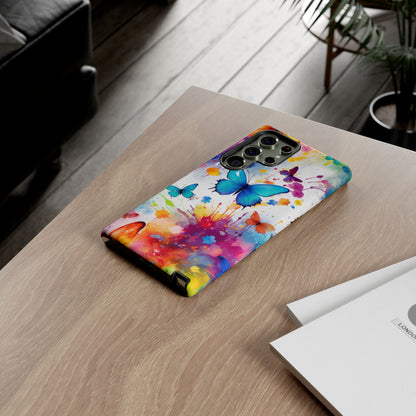 Vibrant Watercolor Butterfly Mobile Case