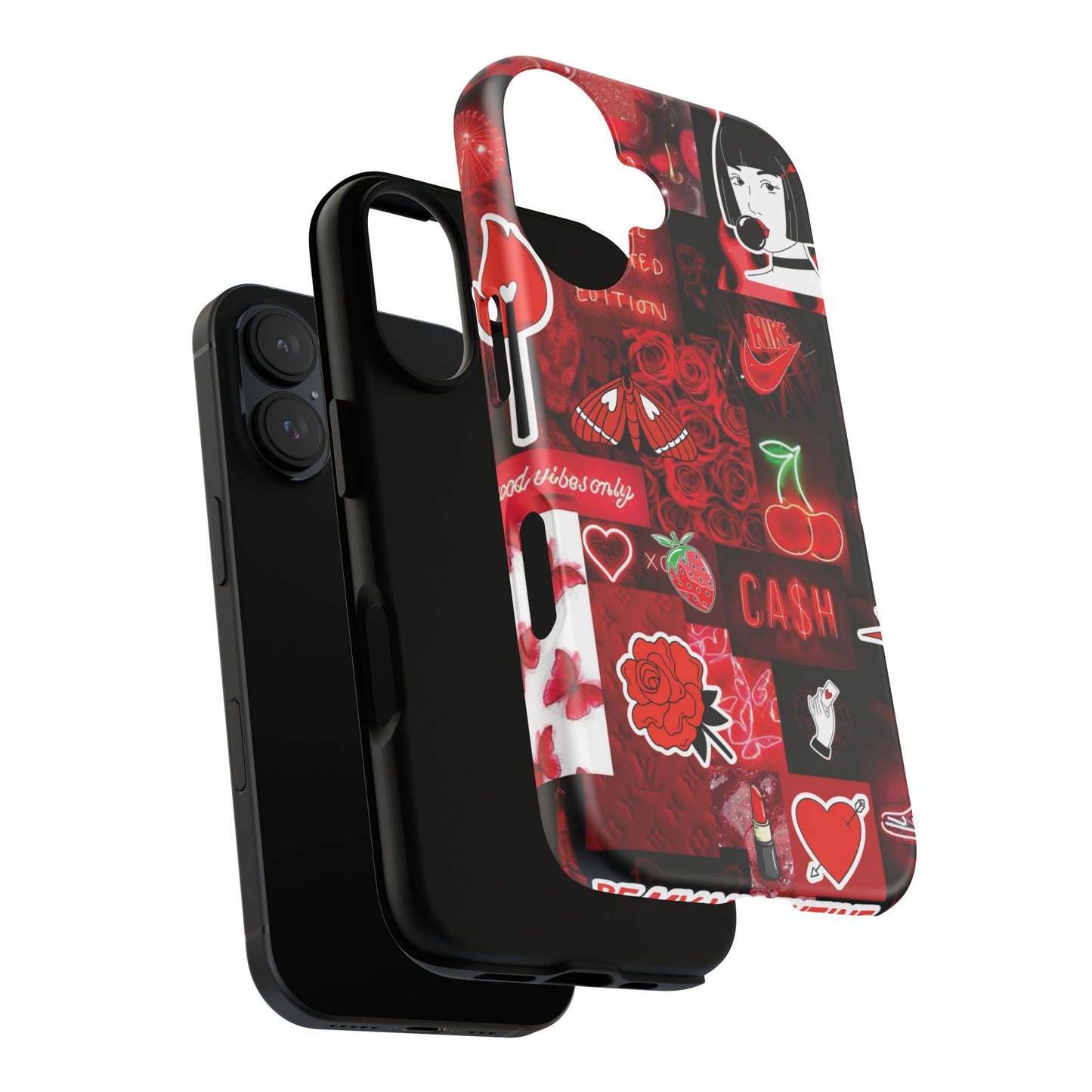 Red Pop Art Neon Vibes Phone Case